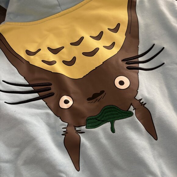 Loewe x Ghibli - Totoro Light Blue Hoodie Sweater - Picture 5 of 7